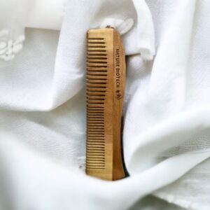 curve neem wooden comb